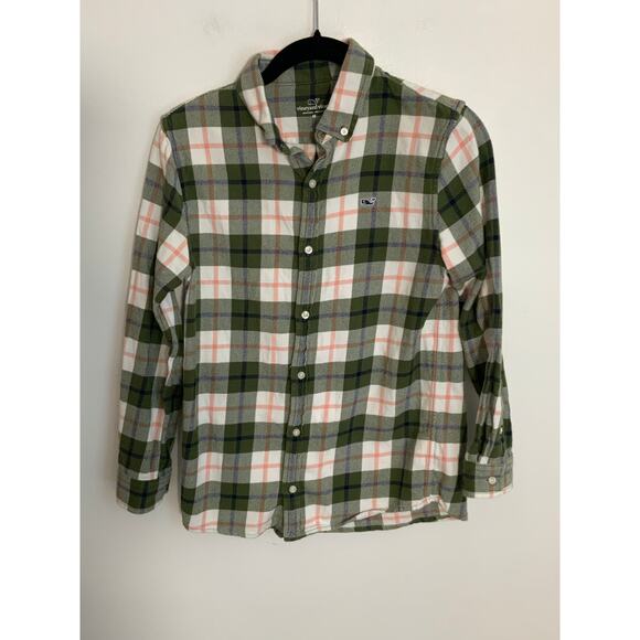 Vineyard Vines Flannel Button down size‎ medium 12/14 - Picture 1 of 3